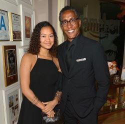 Stella Royo with her father, Andre Royo